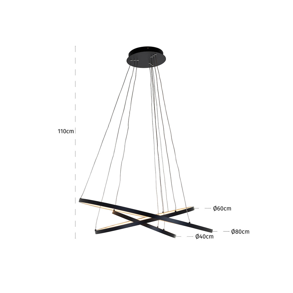 Amira black Chandelier