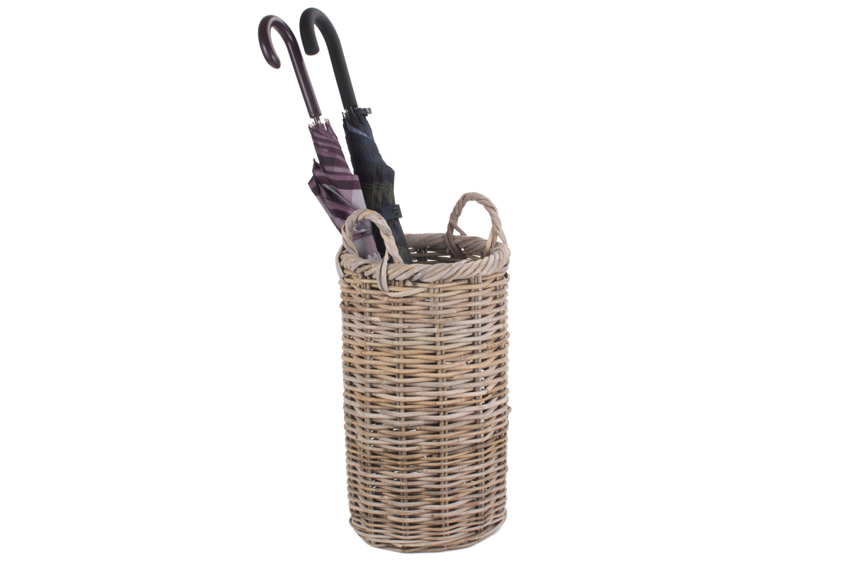 Round Rattan Umbrella Basket