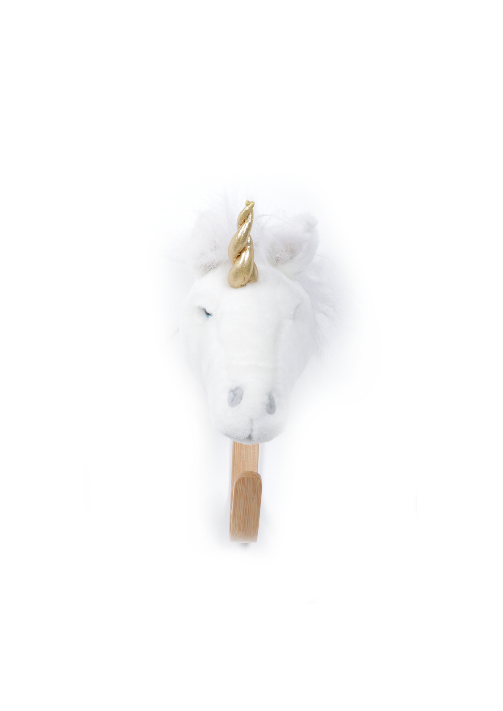 Coat hanger head white unicorn w/box