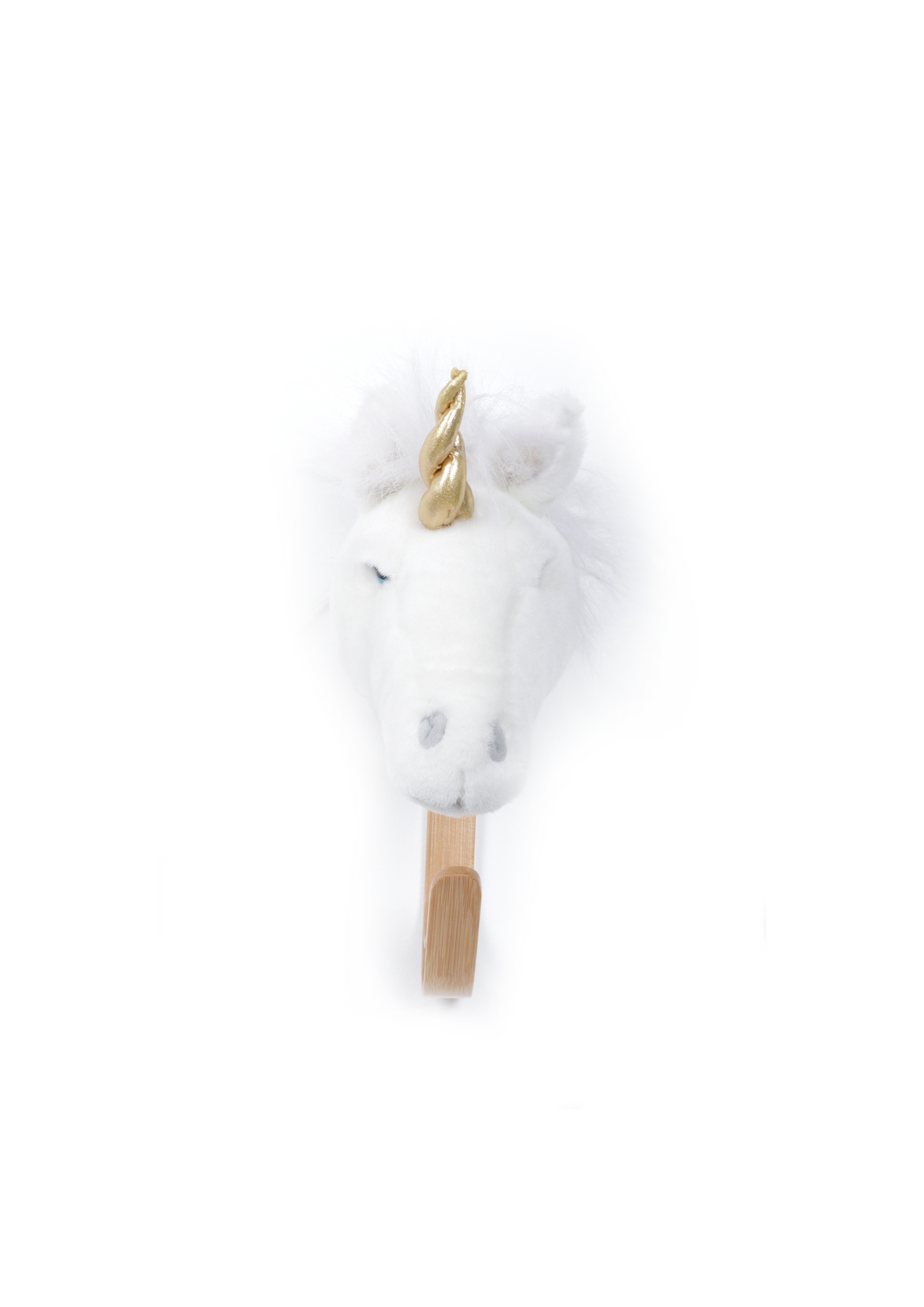 Coat hanger head white unicorn w/box