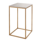 Marble and Brass Side Table