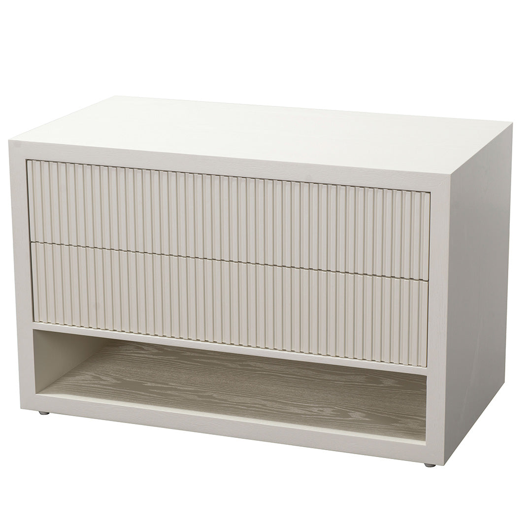 Rian 2 Drawer Wide Side Table