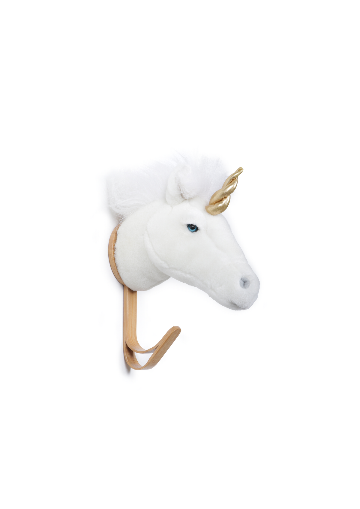 Coat hanger head white unicorn w/box