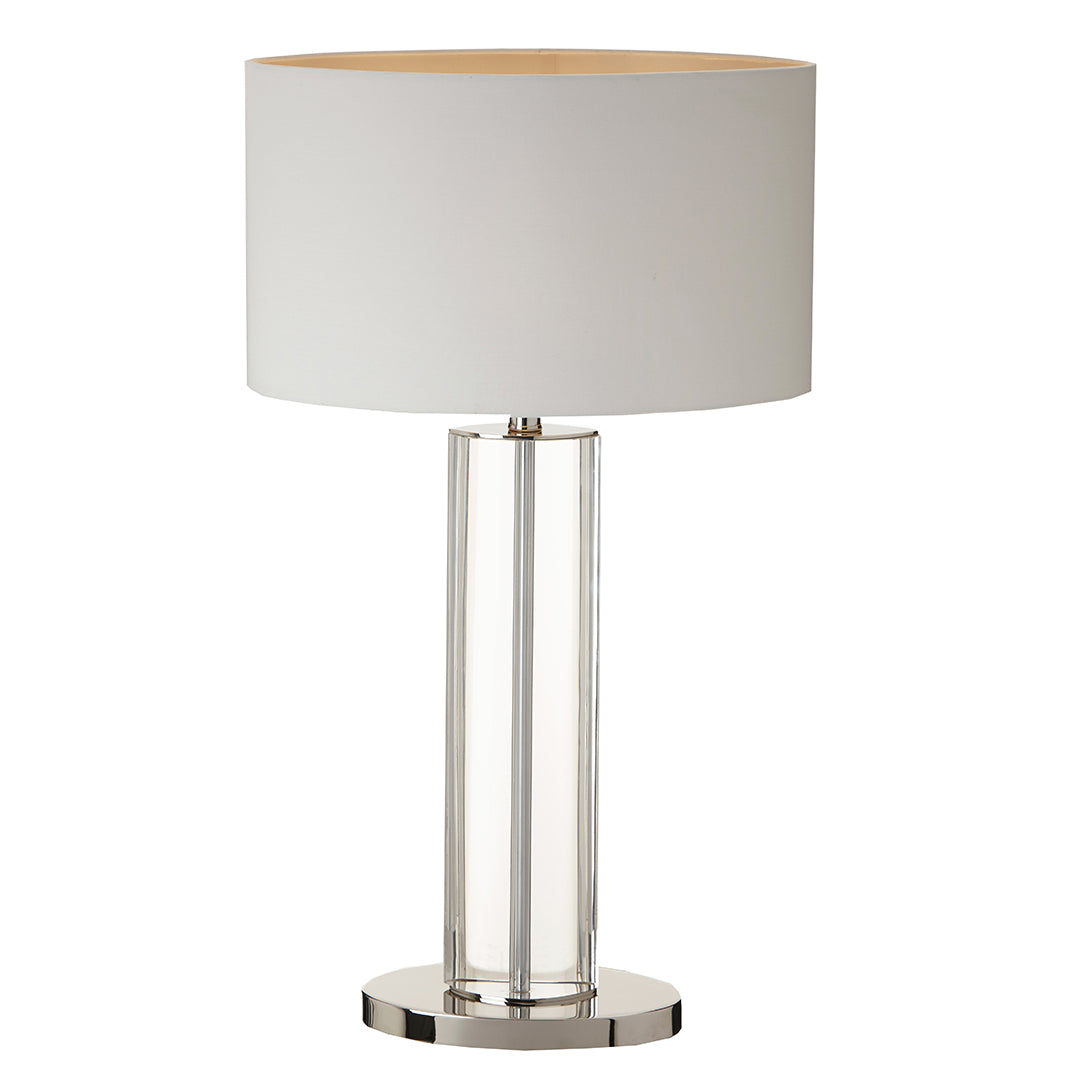 Clear Crystal Tall Table Lamp