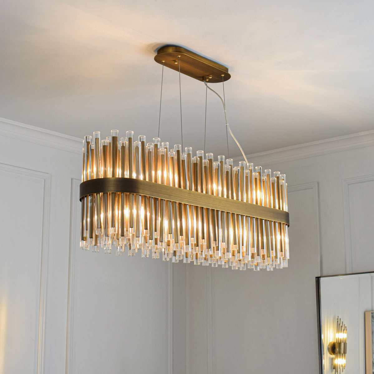 Colmar Long Chandelier - roomset