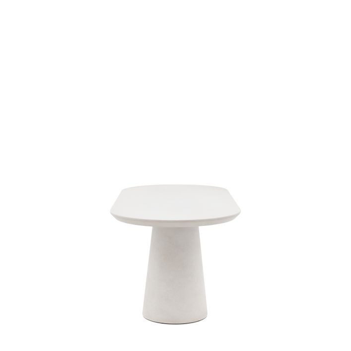 Linen Oval Dining Table