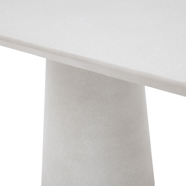 Linen Oval Dining Table