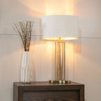 Clear Crystal Tall Table Lamp.