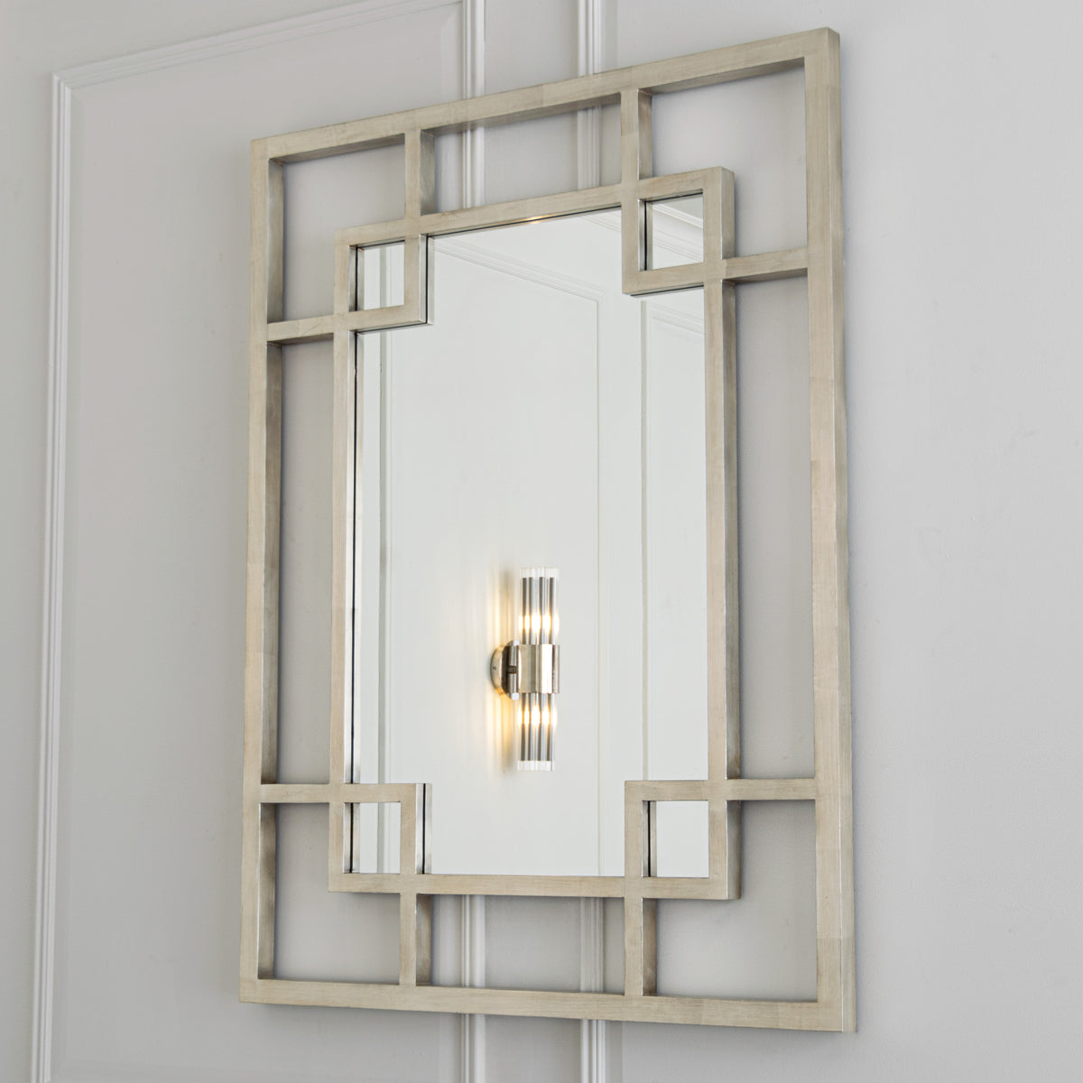 Carn Silver Leaf Mirror room setting