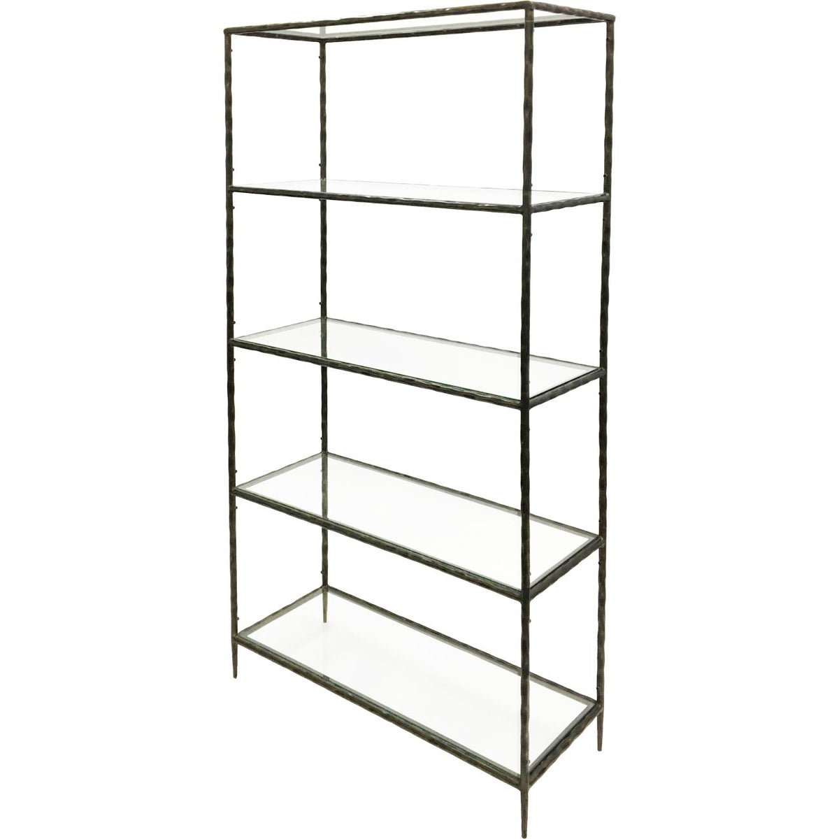 Shelving -Dark Bronze with Glass Shelves
