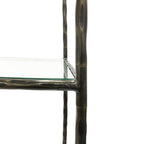 Shelving -Dark Bronze with Glass Shelves