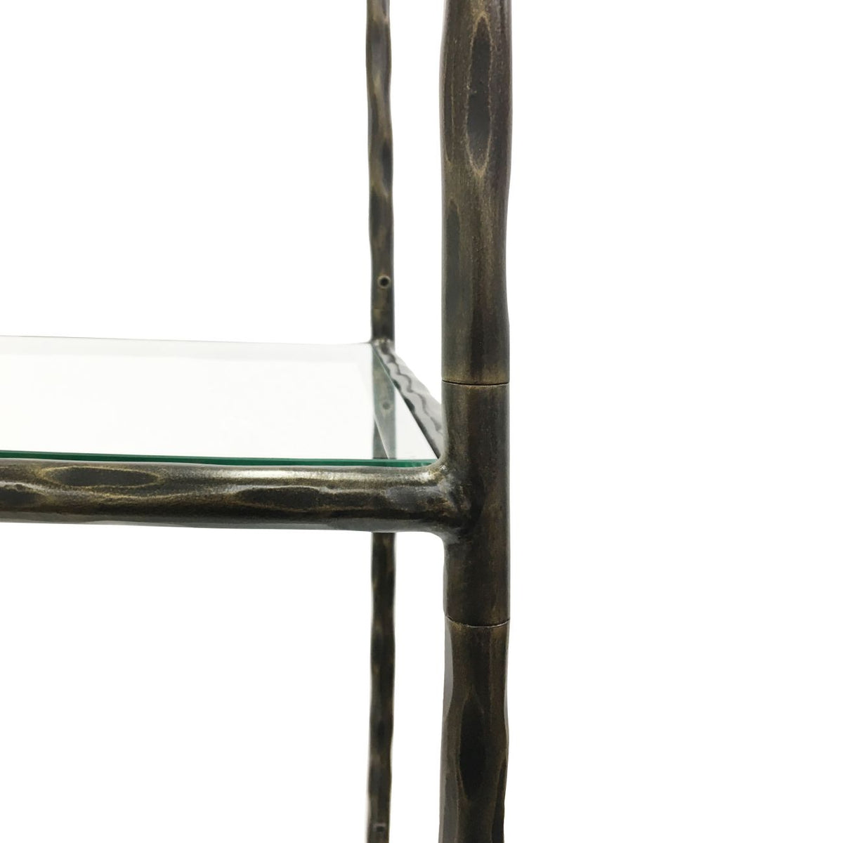 Shelving -Dark Bronze with Glass Shelves