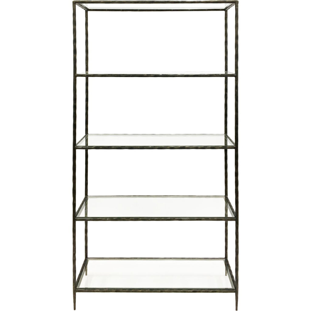 Shelving -Dark Bronze with Glass Shelves