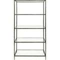 Shelving -Dark Bronze with Glass Shelves