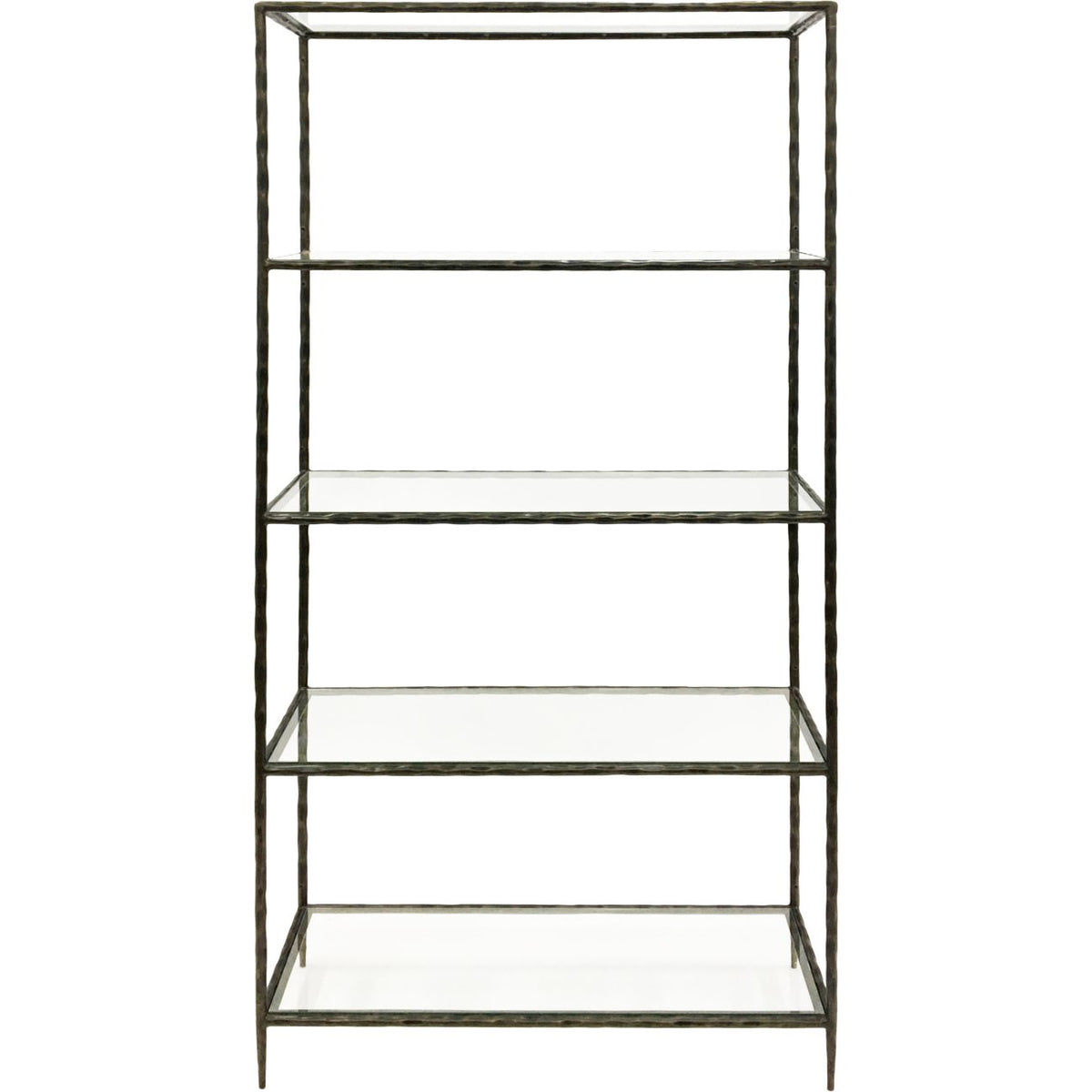 Shelving -Dark Bronze with Glass Shelves