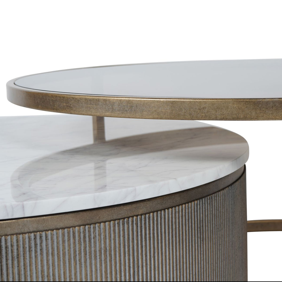Aged Gold Coffee Nested Tables