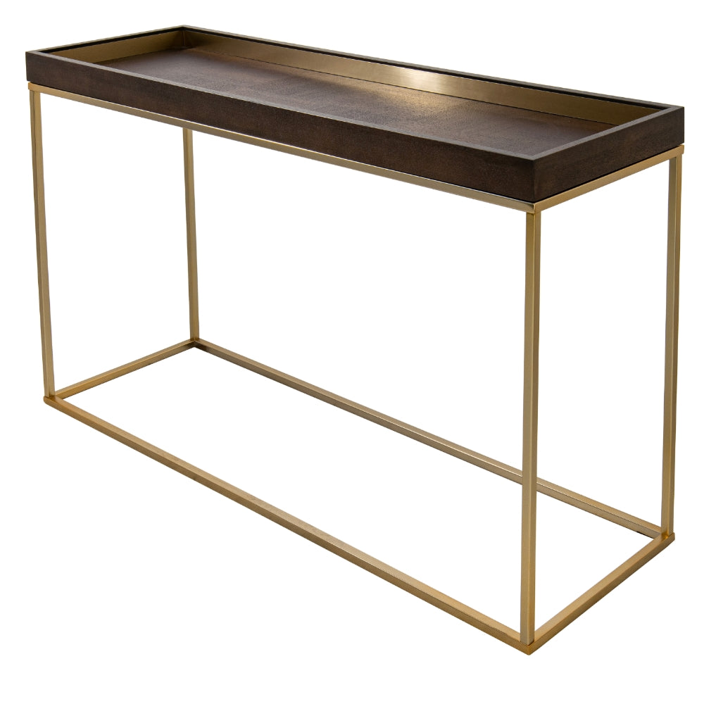 Alyne Chocolate Finish Console Table