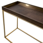 Alyne Chocolate Finish Console Table