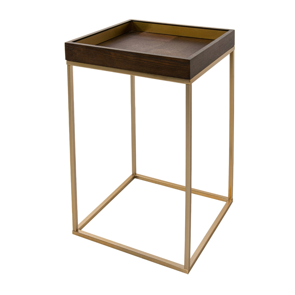 Alyne Chocolate Finish Side Table