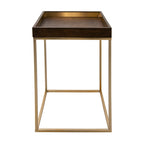 Alyne Chocolate Finish Side Table