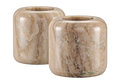 Alba Marble Candle Holders - Set of 2