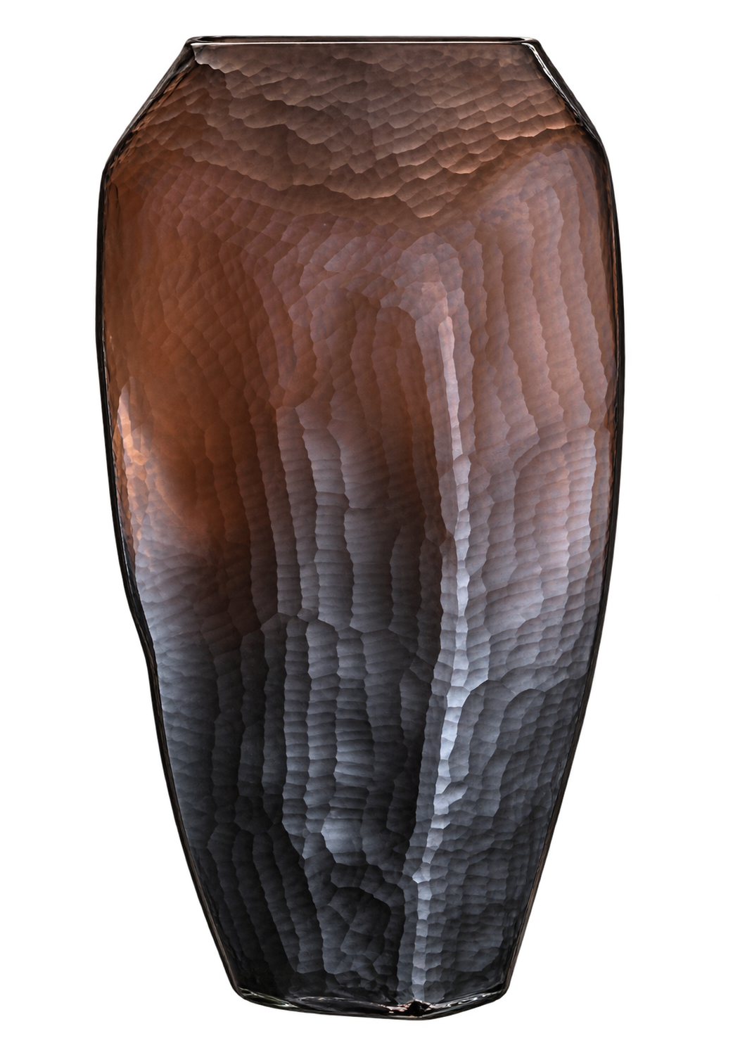 Organic Carved Glass Light Brown