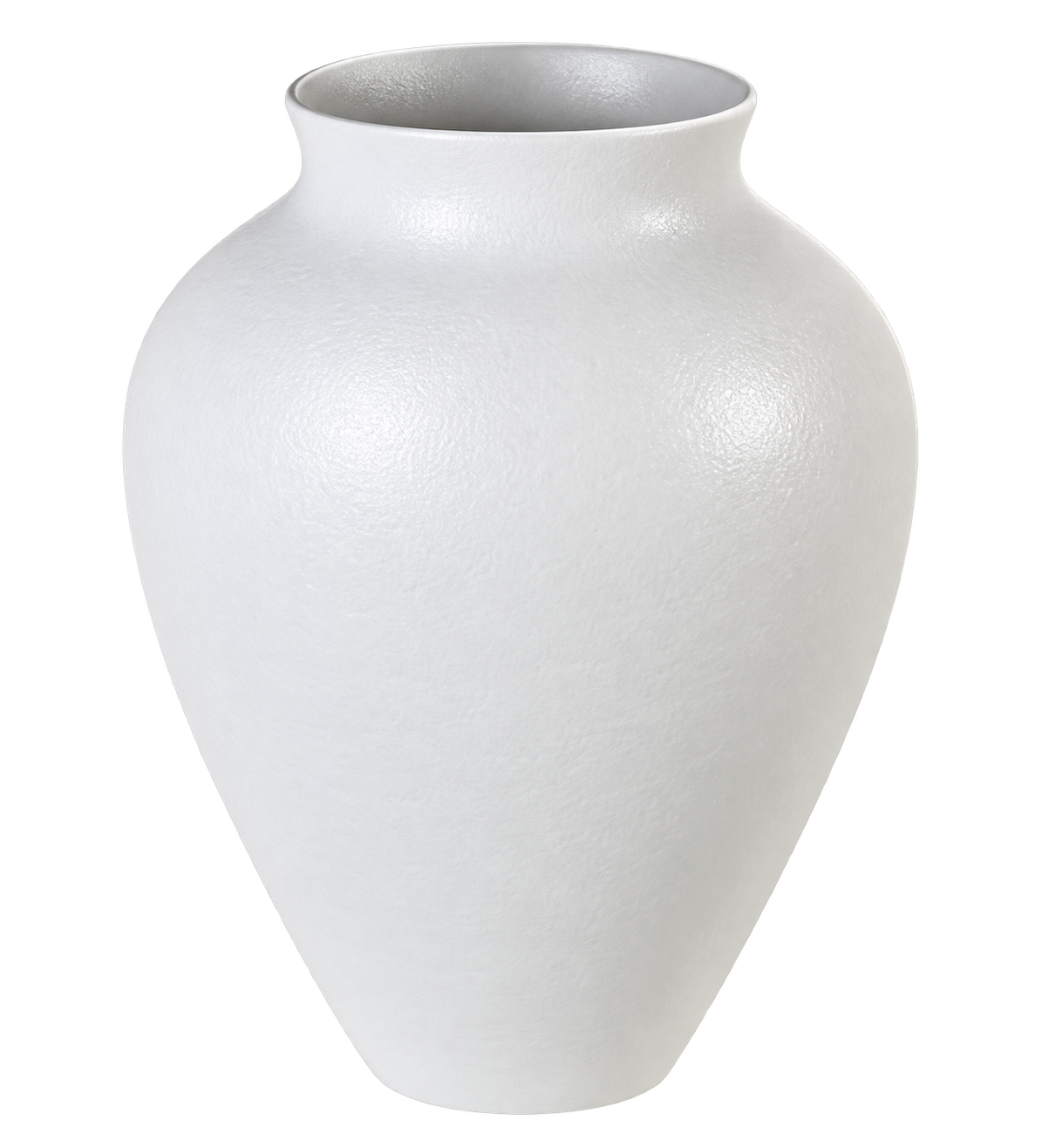 Curved White Vase