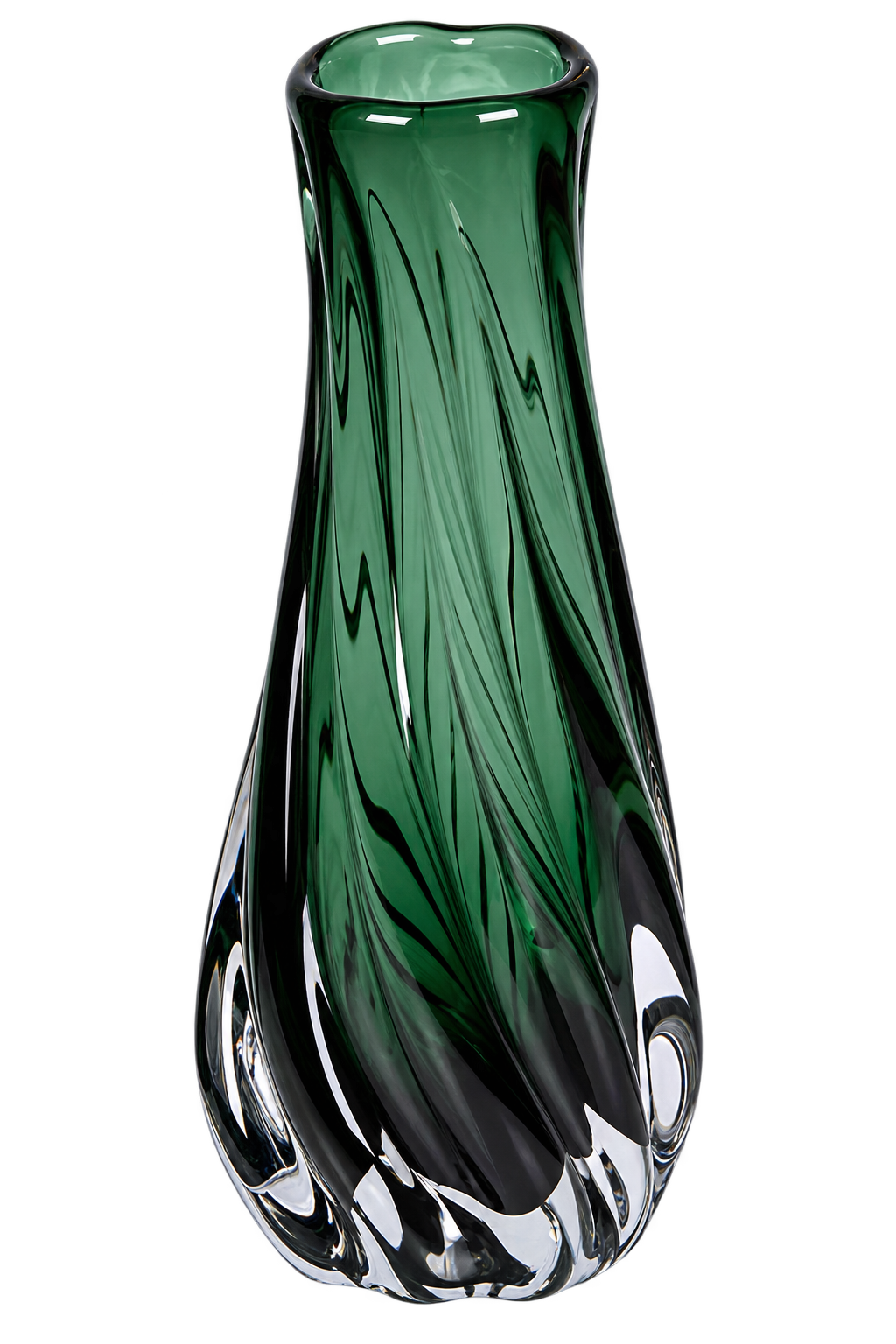 Green Twist Vase