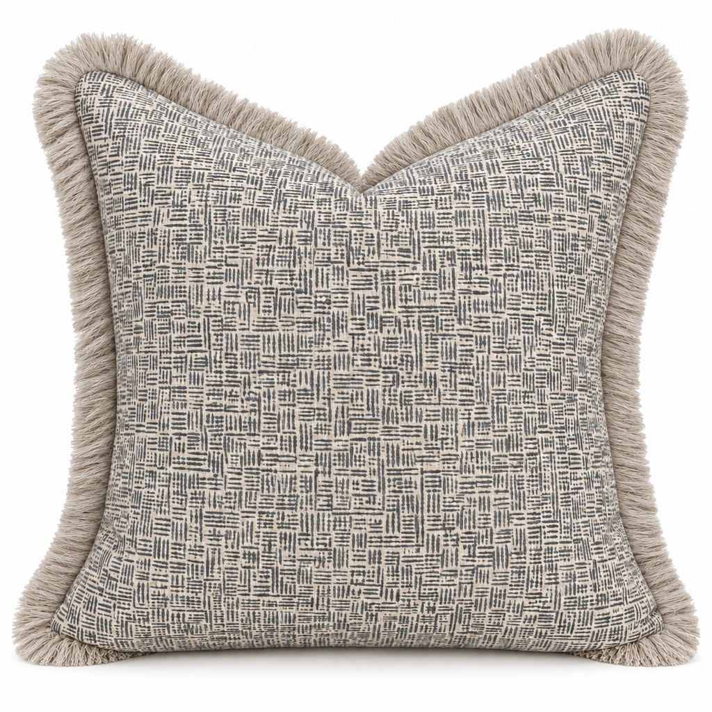 Arden Indigo with brushed fringe