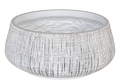 Small White Textured Pot