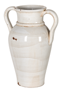 Distressed Ivory Urn Vase