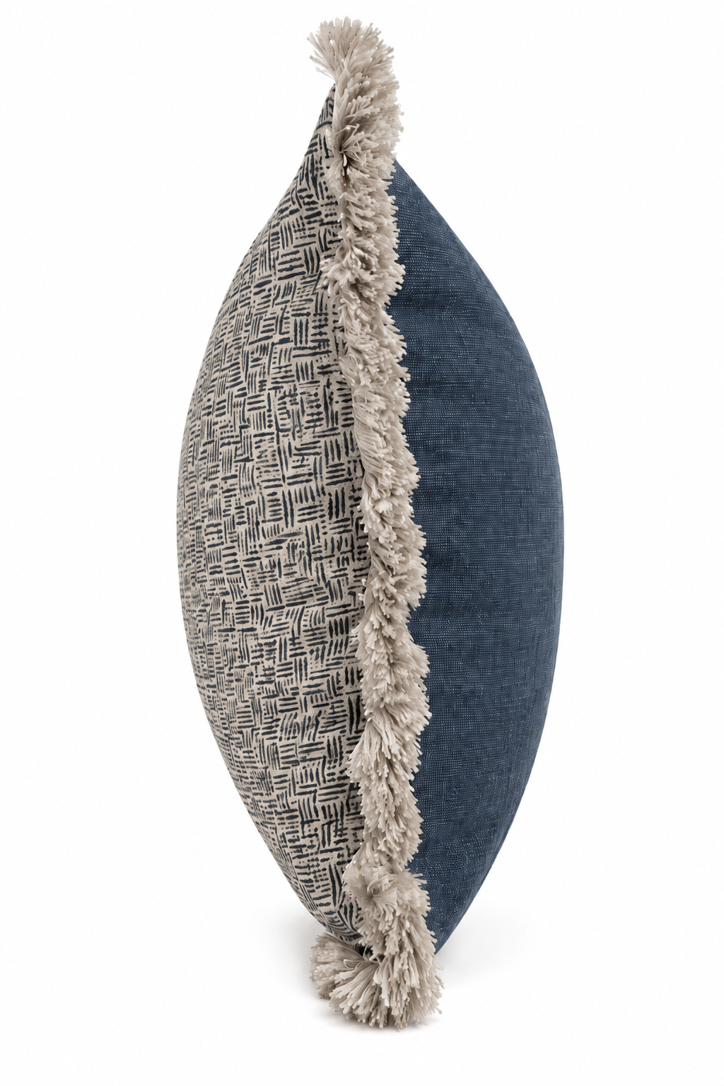 Arden Indigo with brushed fringe