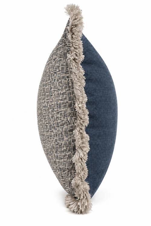 Arden Indigo with brushed fringe