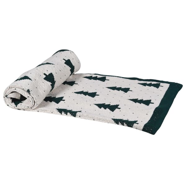 Christmas Tree Cotton Throw