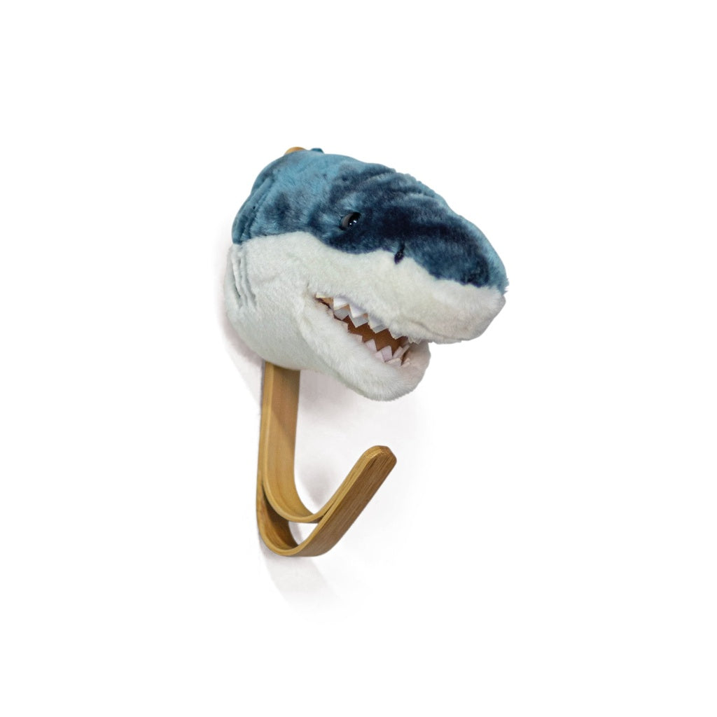 Coat hanger head blue shark w/box