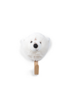 Coat hanger head white bear w/box
