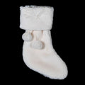 Cream Faux Stocking