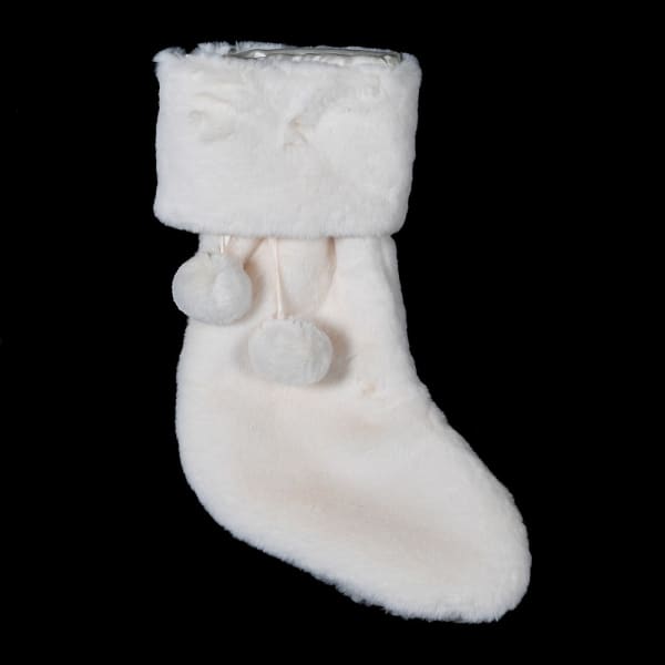 Cream Faux Stocking