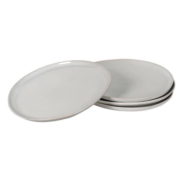 Set of 4 Cream Dinner Plates