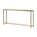 True Gold Mirror Console Table