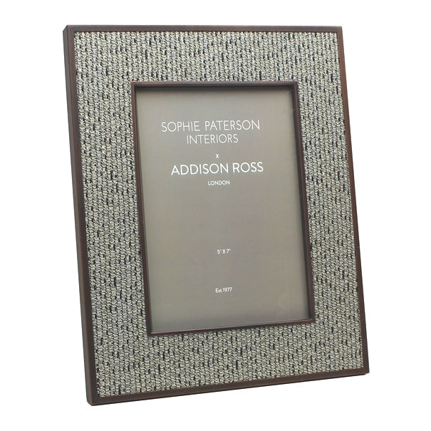Grey Tweed Rattan Frame by Sophie Paterson