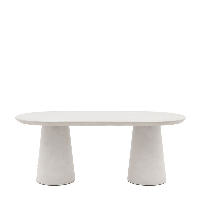 Linen Oval Dining Table