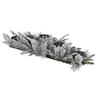 Frosted Pine Candle Holder