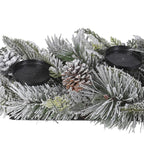 Frosted Pine Candle Holder