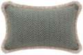 Volga Green Lumbar with Brushed Fringe