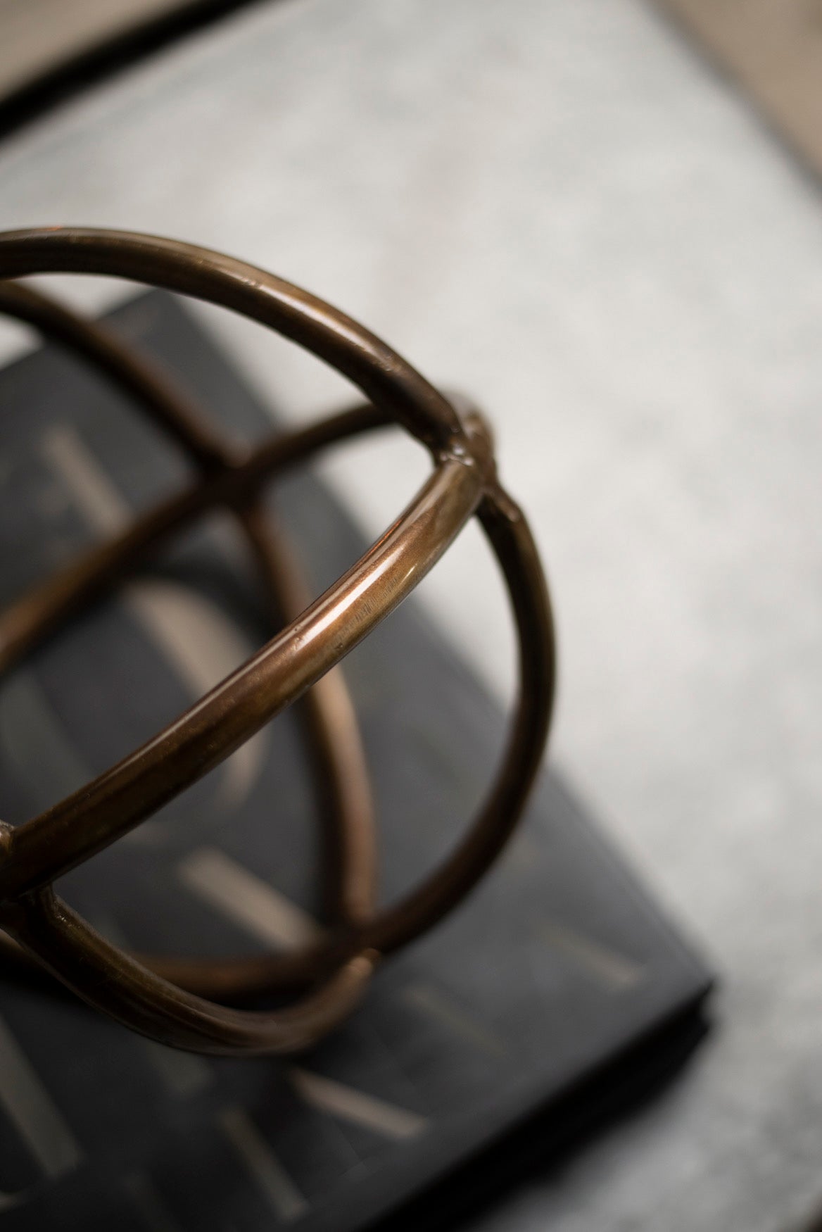 Vintage Brass Metal Ring Decoration