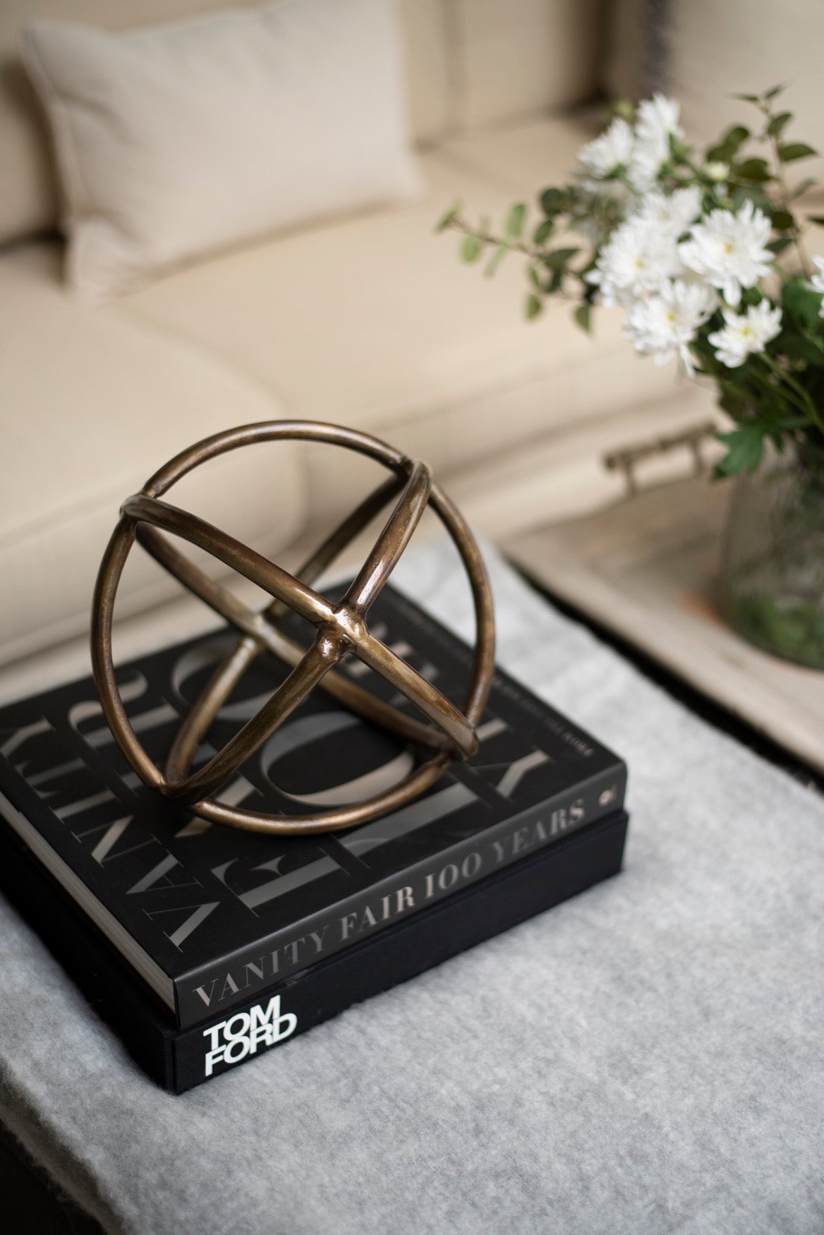 Vintage Brass Metal Ring Decoration