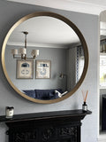Gold distressed mirror
