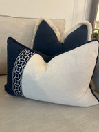 Navy and White Lumbar