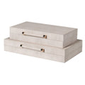 Ivory Shagreen Boxes - Set of 2